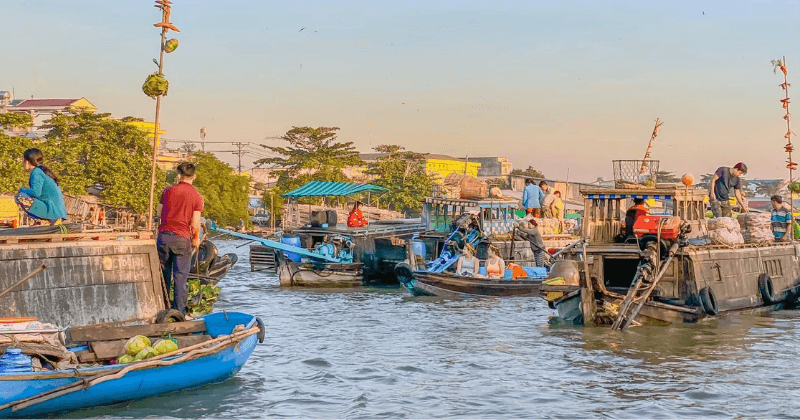 Trà Ôn là chợ nổi miền Tây nổi tiếng