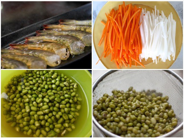 Nguyên liệu làm bánh cống miền Tây