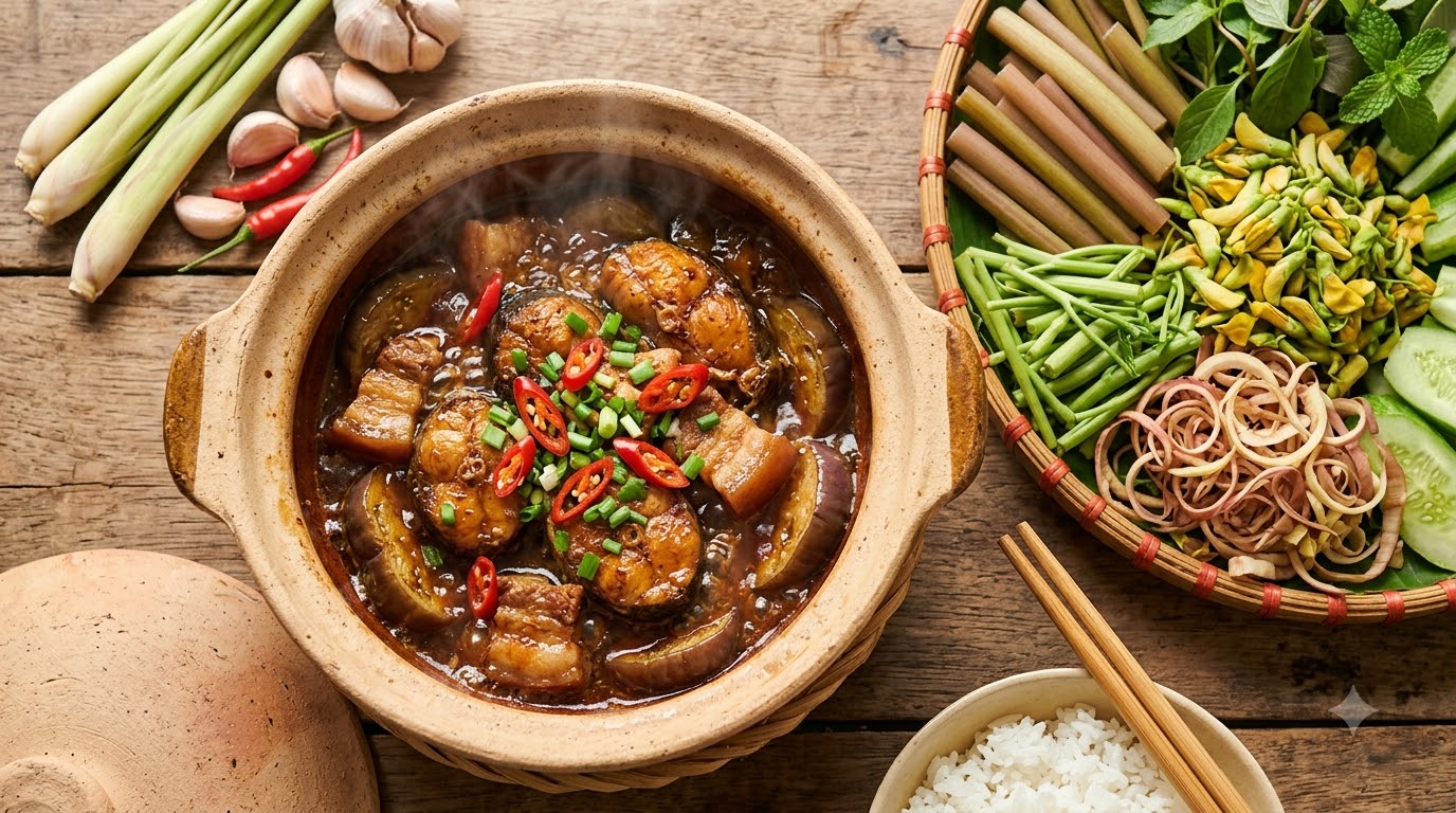 Các loại rau ăn kèm và biến thể vùng miền của món ăn