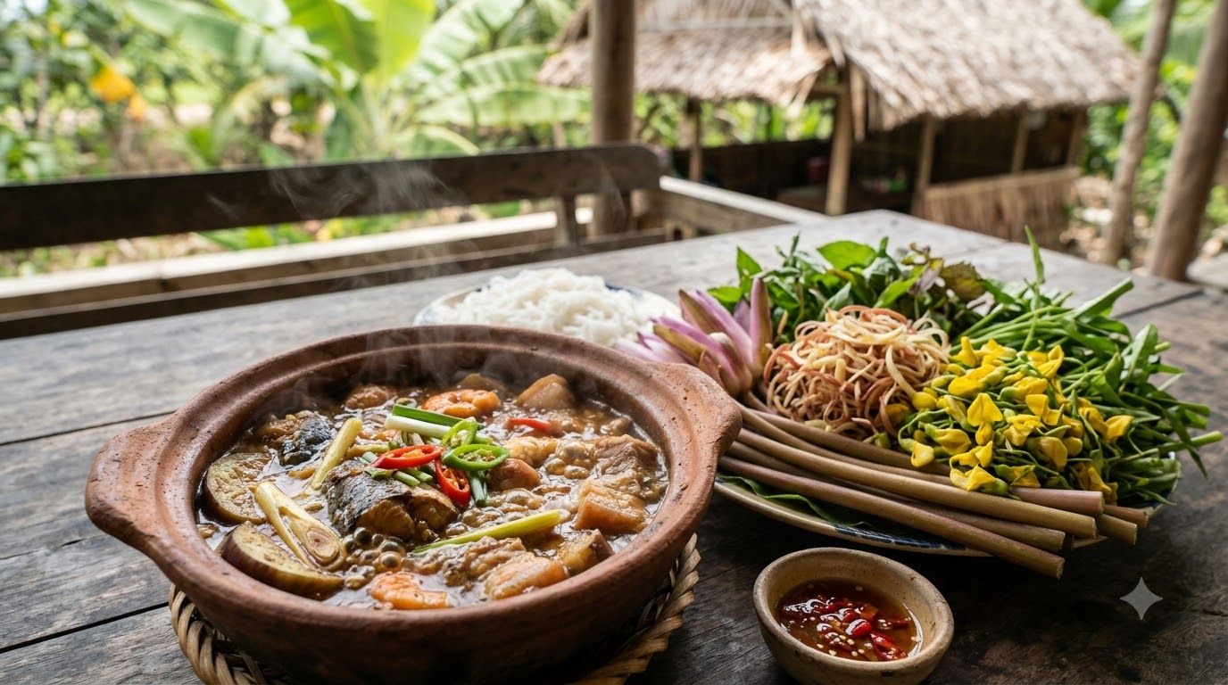 Chuẩn bị nguyên liệu Mắm kho miền Tây cho 4-6 người ăn