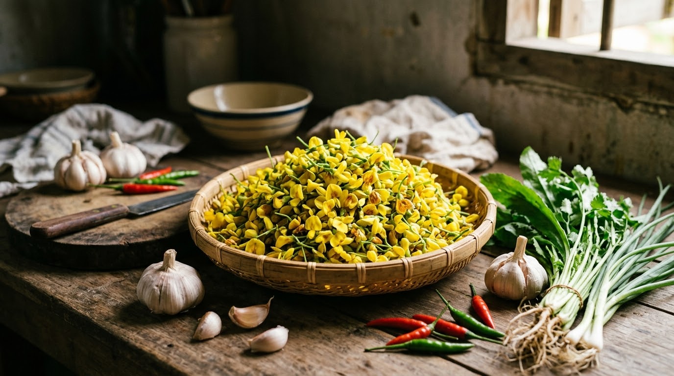 Hướng dẫn cách chọn Bông điên điển làm món gì tươi ngon